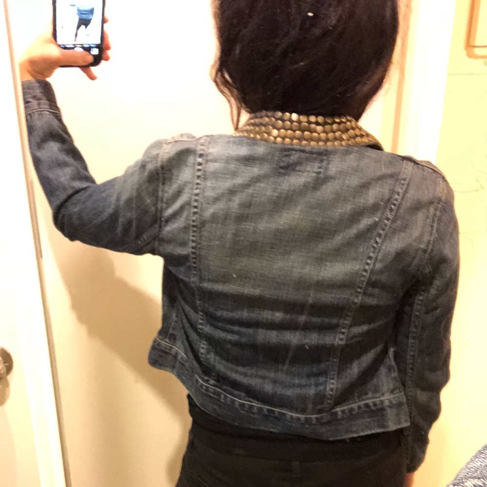Current/Elliott Mint Condition Stud Denim Jacket - image 5